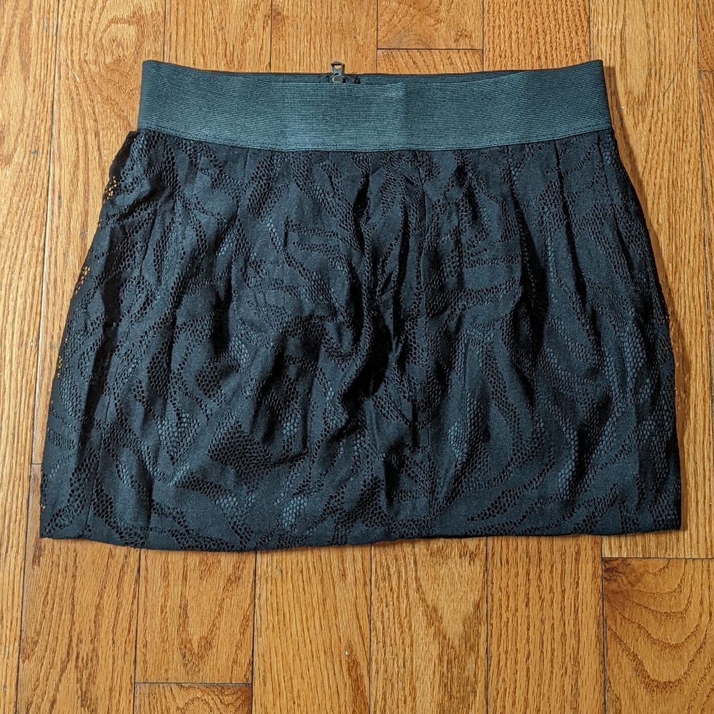 * Armani Exchange bubble mini skirt with lace